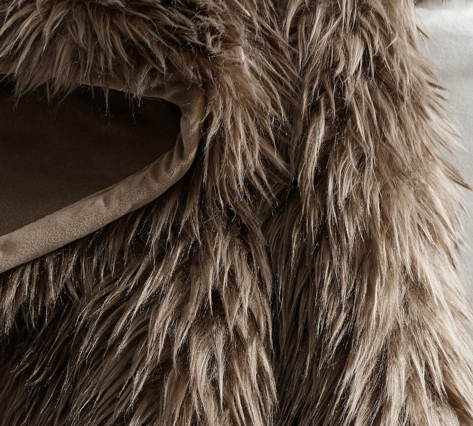 Faux Real Fur Throw Pottery Barn Australia